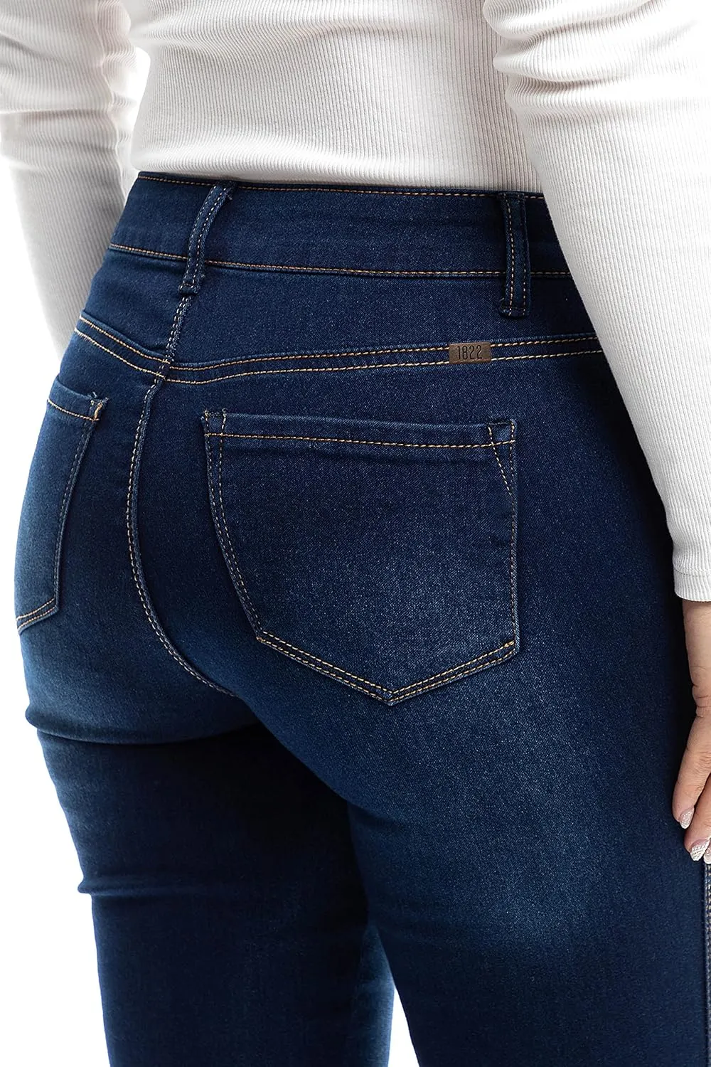 1822 Denim Women's Petite 26" Butter High-Rise Skinny Jeans, Lennox