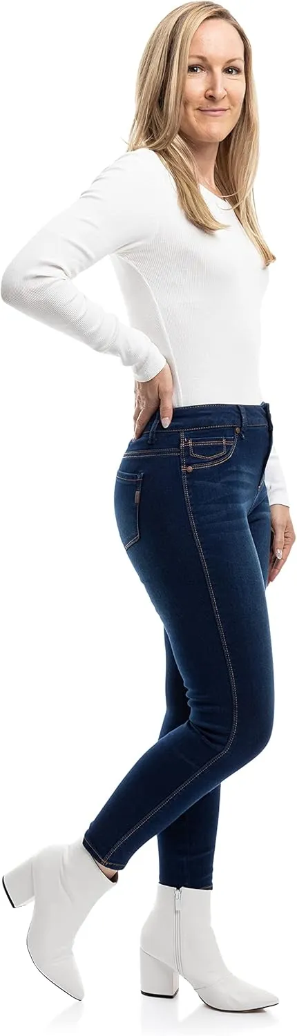 1822 Denim Women's Petite 26" Butter High-Rise Skinny Jeans, Lennox