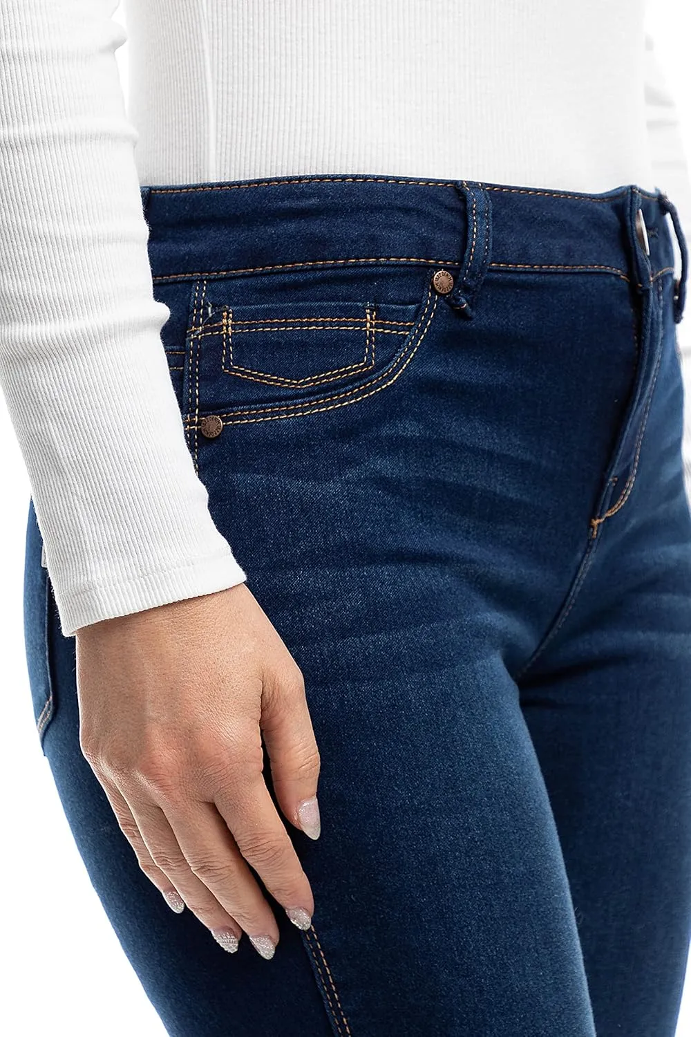 1822 Denim Women's Petite 26" Butter High-Rise Skinny Jeans, Lennox