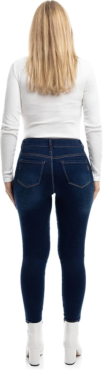 1822 Denim Women's Petite 26" Butter High-Rise Skinny Jeans, Lennox