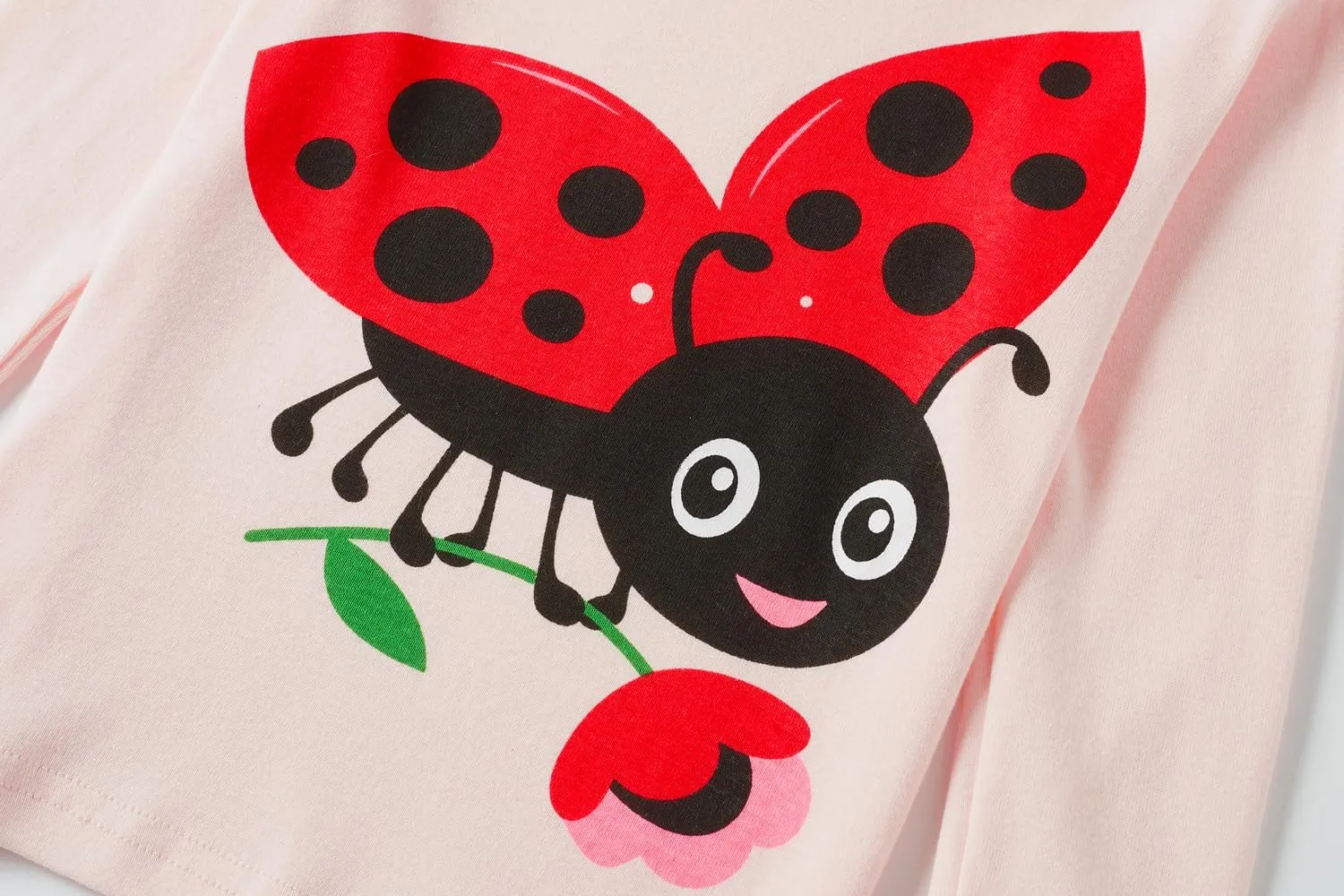 Akyzic Little Girls Pajamas Sets Baby Girl 2Pcs 100% Cotton Pjs Kids Long Sleeve Sleepwear