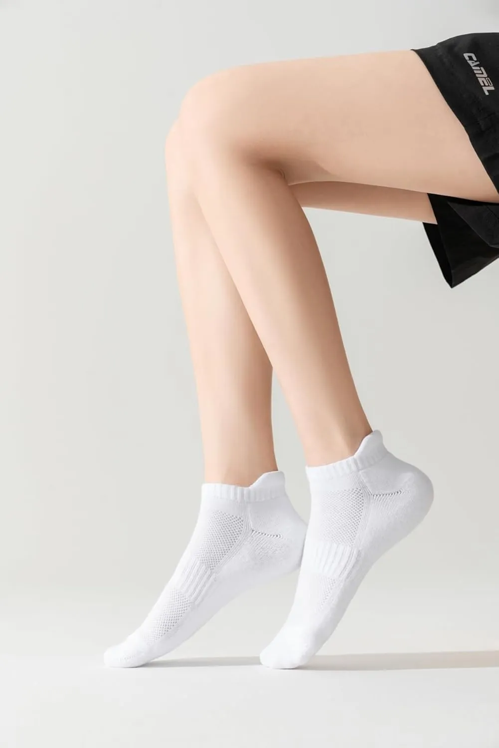 Ankle Socks for Women, Cushioned Low Cut Running Socks Breathable Cotton Gym Socks for Women 5 Pairs