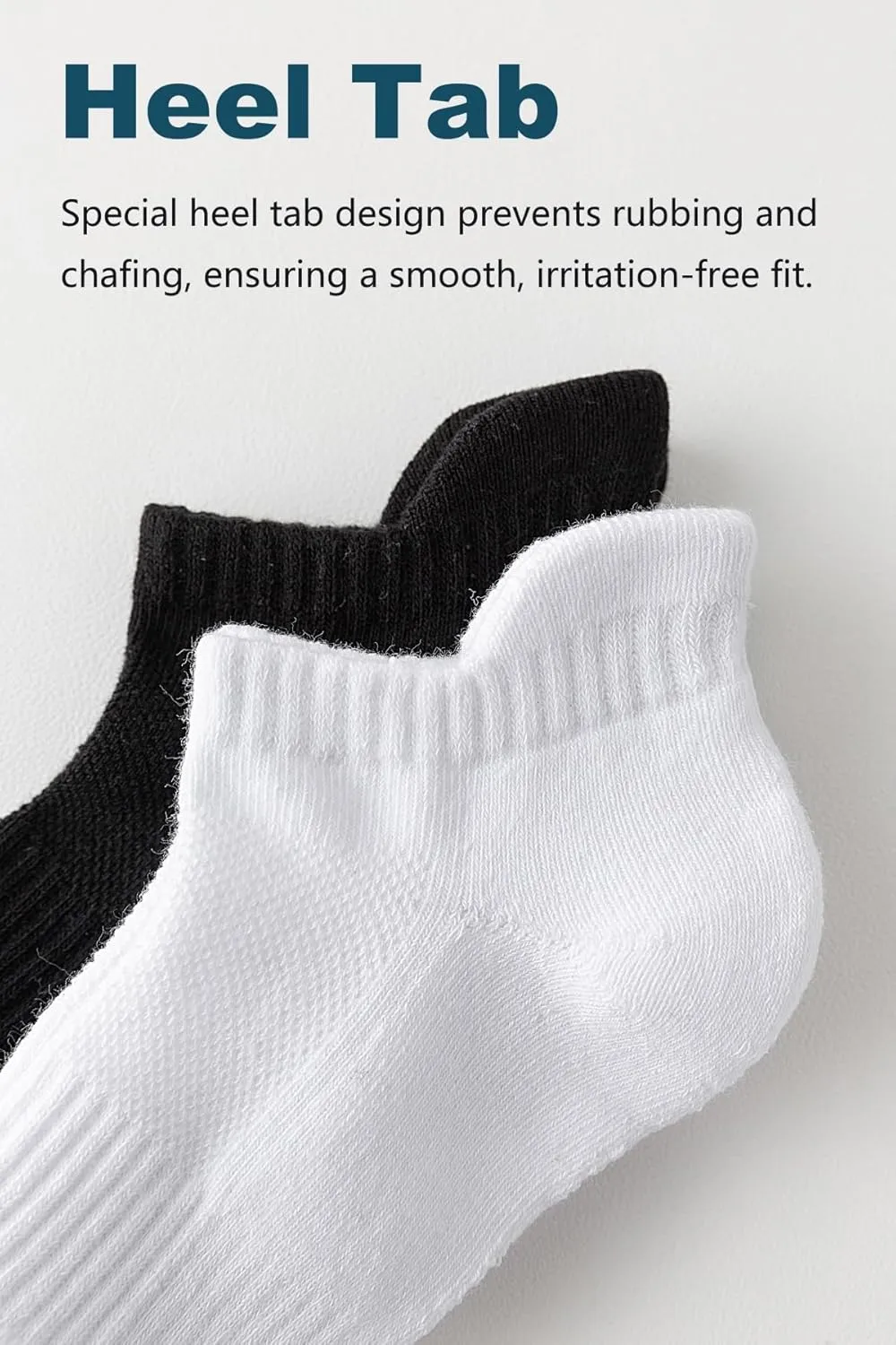 Ankle Socks for Women, Cushioned Low Cut Running Socks Breathable Cotton Gym Socks for Women 5 Pairs