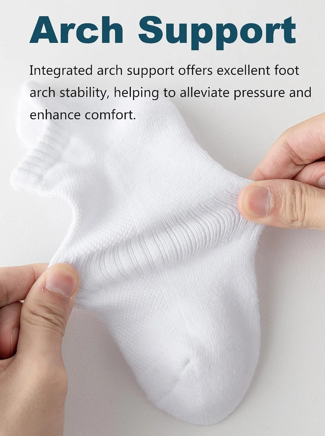 Ankle Socks for Women, Cushioned Low Cut Running Socks Breathable Cotton Gym Socks for Women 5 Pairs