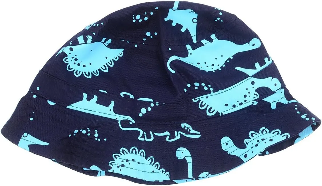 Baby Toddler Kids Sun Hat with Chin Strap, Breathable Cotton Adjusted Drawstring Strap