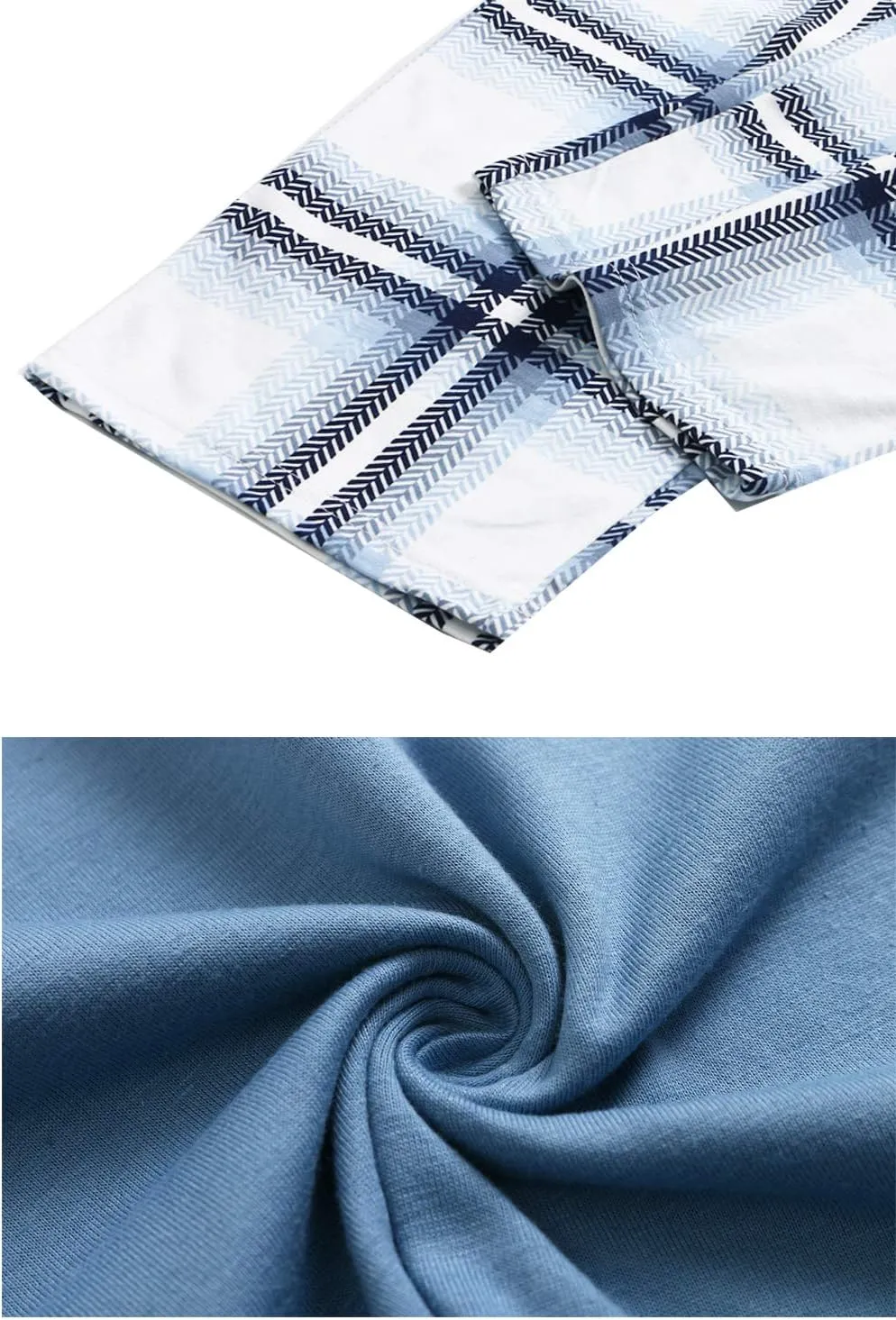 Big Boys Classic Plaid Pajama Set Cotton Sleepwear Teens 10-20Years