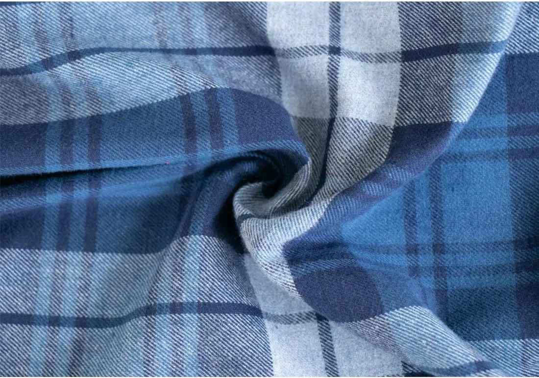 Big Boys Long Sleeve Plaid Pajamas Cotton Young Teens Sleepwear 10-16Years