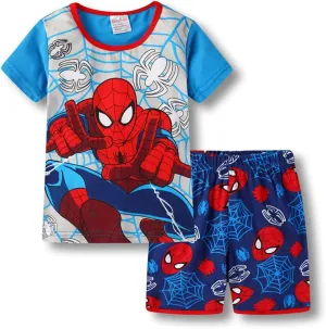 Boys Summer Pajamas Short Kids Pjs Sets 100% Cotton 2 Piece Sleepwear