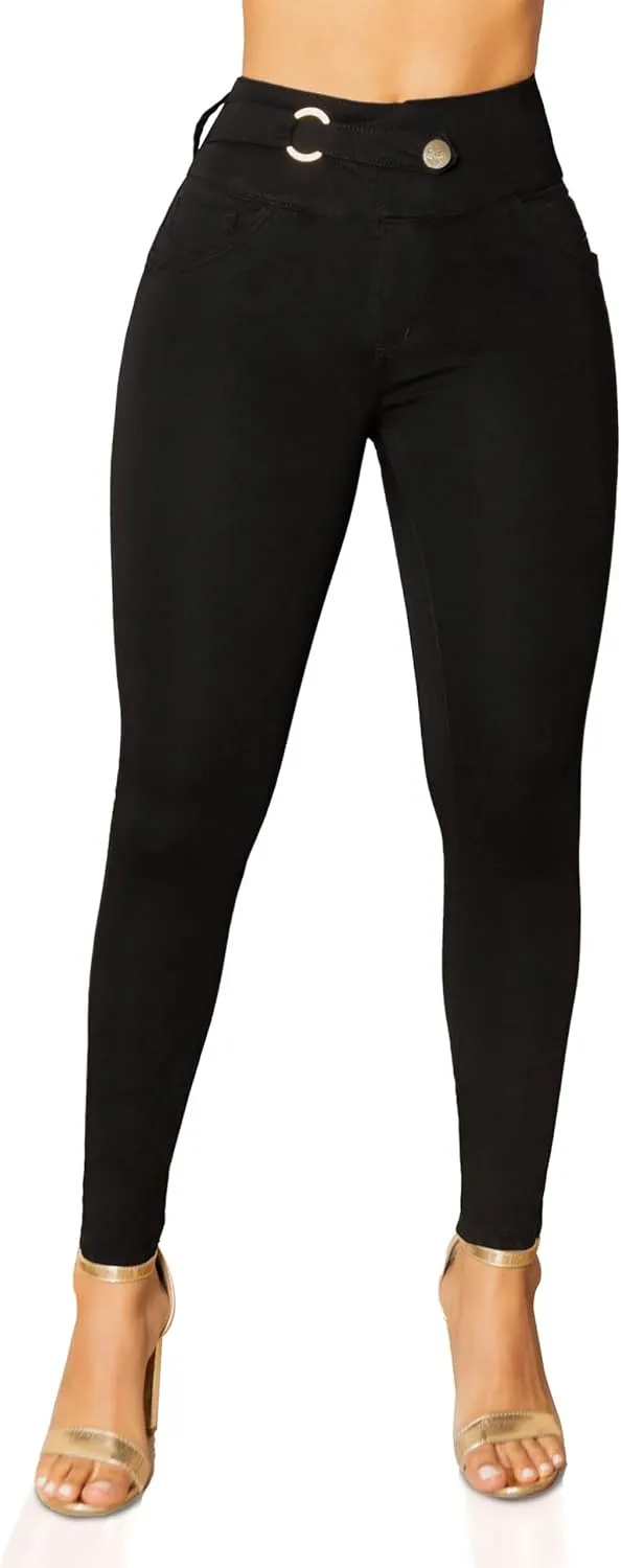 Bula, High Waist Butt Lifting Skinny Jeans - Shape wear Pantalones Colombianos Levanta Cola