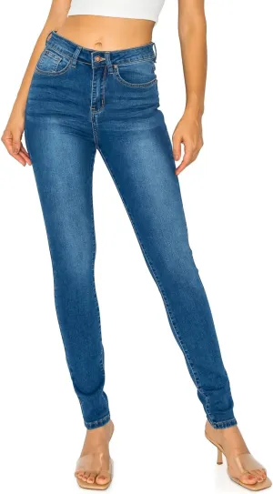 Cali1850 Women's Denim Daydream Skinny Jeans - Super Stretchy Soft Stylish Knit Denim Slim Fit Comfy Casual Pants