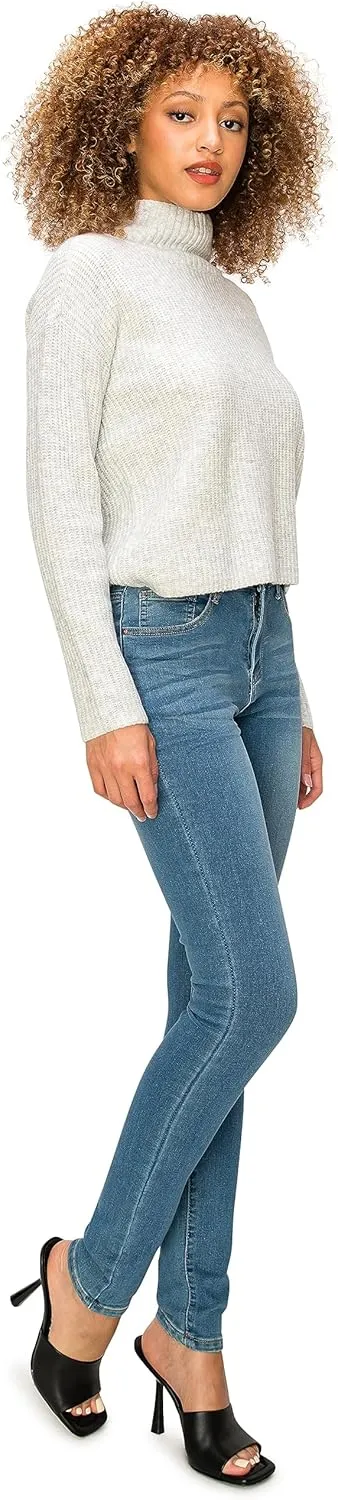 Cali1850 Women's Denim Daydream Skinny Jeans - Super Stretchy Soft Stylish Knit Denim Slim Fit Comfy Casual Pants