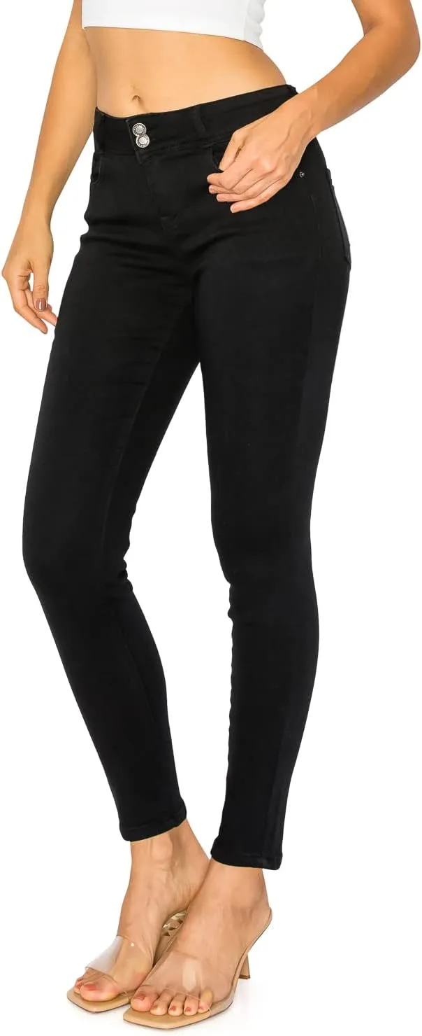 Cali1850 Women's Denim Daydream Skinny Jeans - Super Stretchy Soft Stylish Knit Denim Slim Fit Comfy Casual Pants