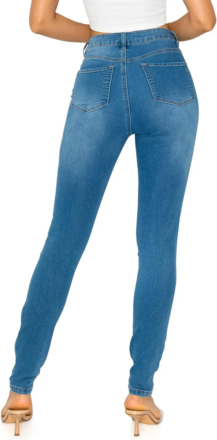 Cali1850 Women's Denim Daydream Skinny Jeans - Super Stretchy Soft Stylish Knit Denim Slim Fit Comfy Casual Pants