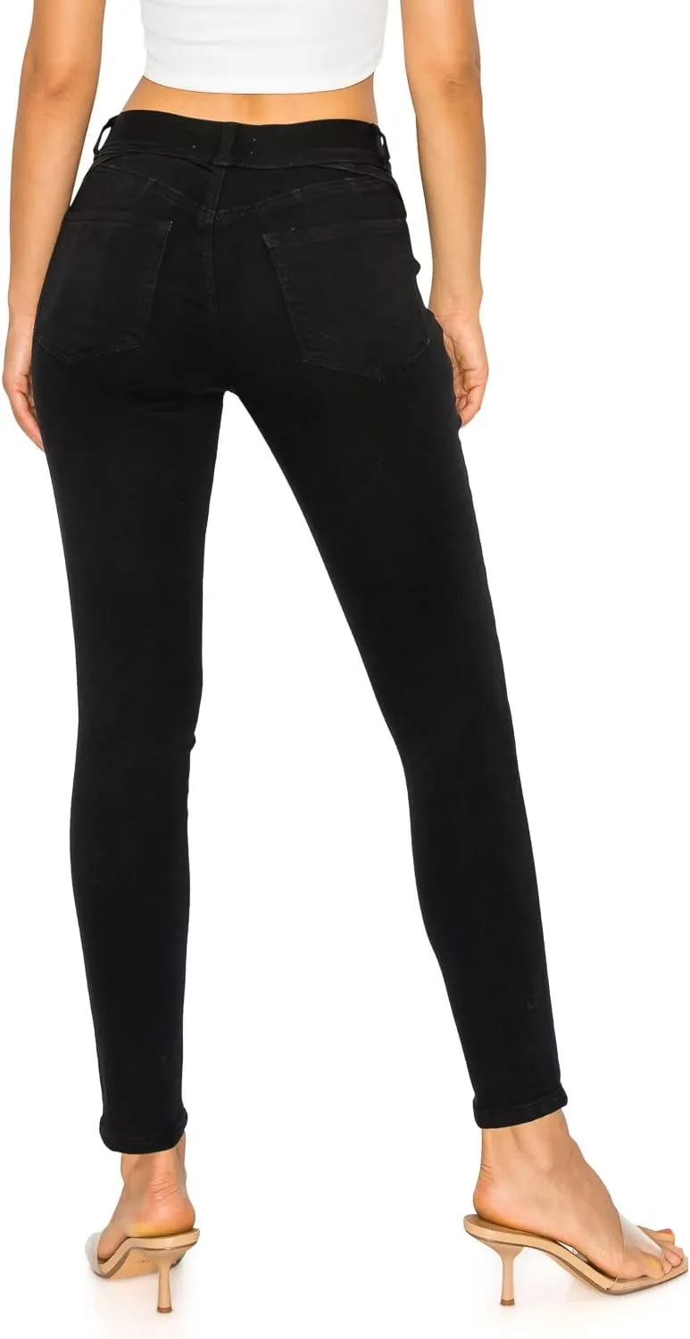 Cali1850 Women's Denim Daydream Skinny Jeans - Super Stretchy Soft Stylish Knit Denim Slim Fit Comfy Casual Pants