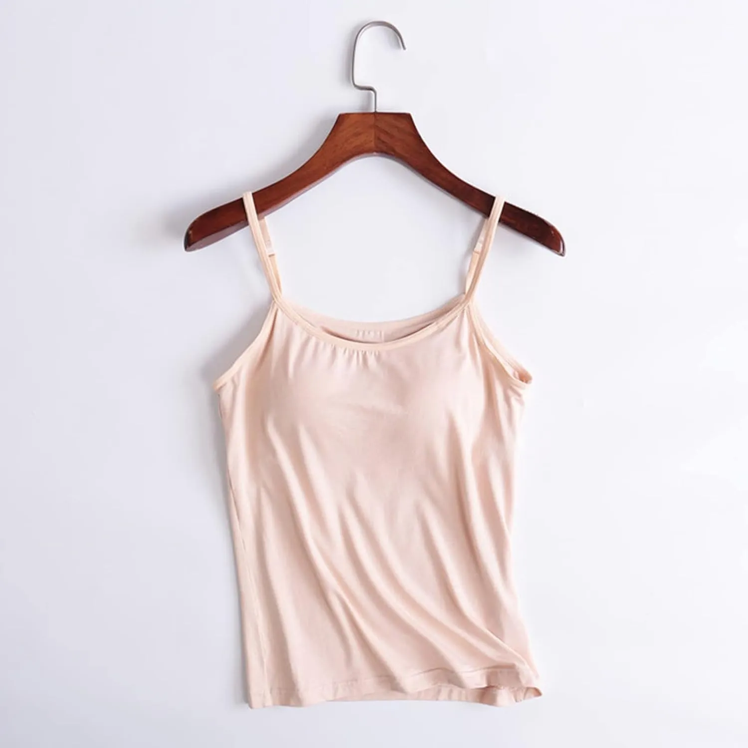 Camisole with Shelf Bra Women Tank Top with Shelf Bra Racerback Workout Yoga Tops Undershirt Basic Cami Tanks