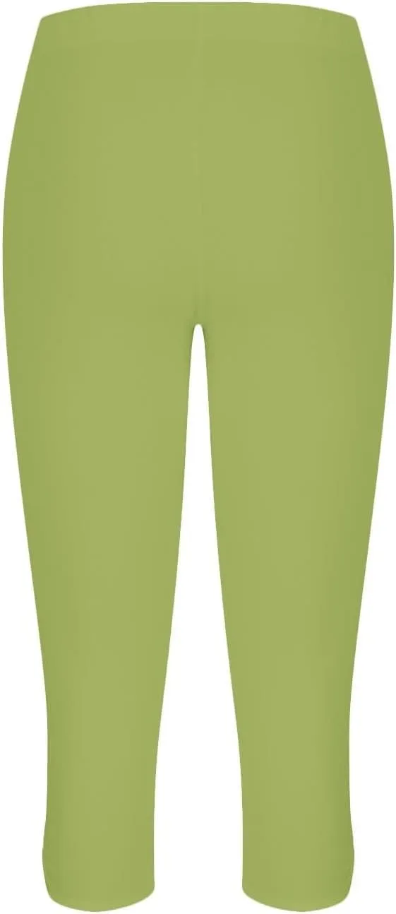 Capri Leggings for Women 2025 Tummy Control Legging Summer Cropped Pants Casual High Waist Yoga Pants
