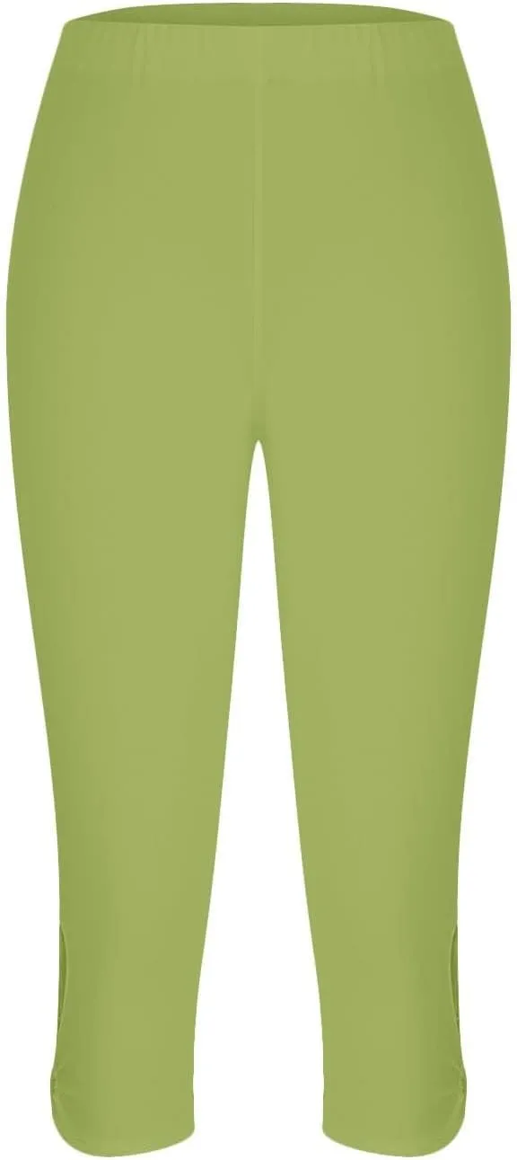 Capri Leggings for Women 2025 Tummy Control Legging Summer Cropped Pants Casual High Waist Yoga Pants