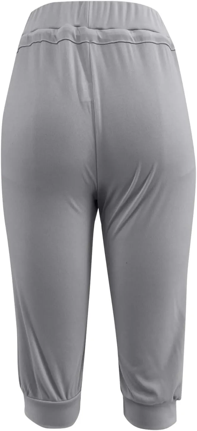 Capri Pants for Women Casual Summer Cropped Soft Lightweight Sweatpants Skinny Athletic Yoga Pants with Pockets