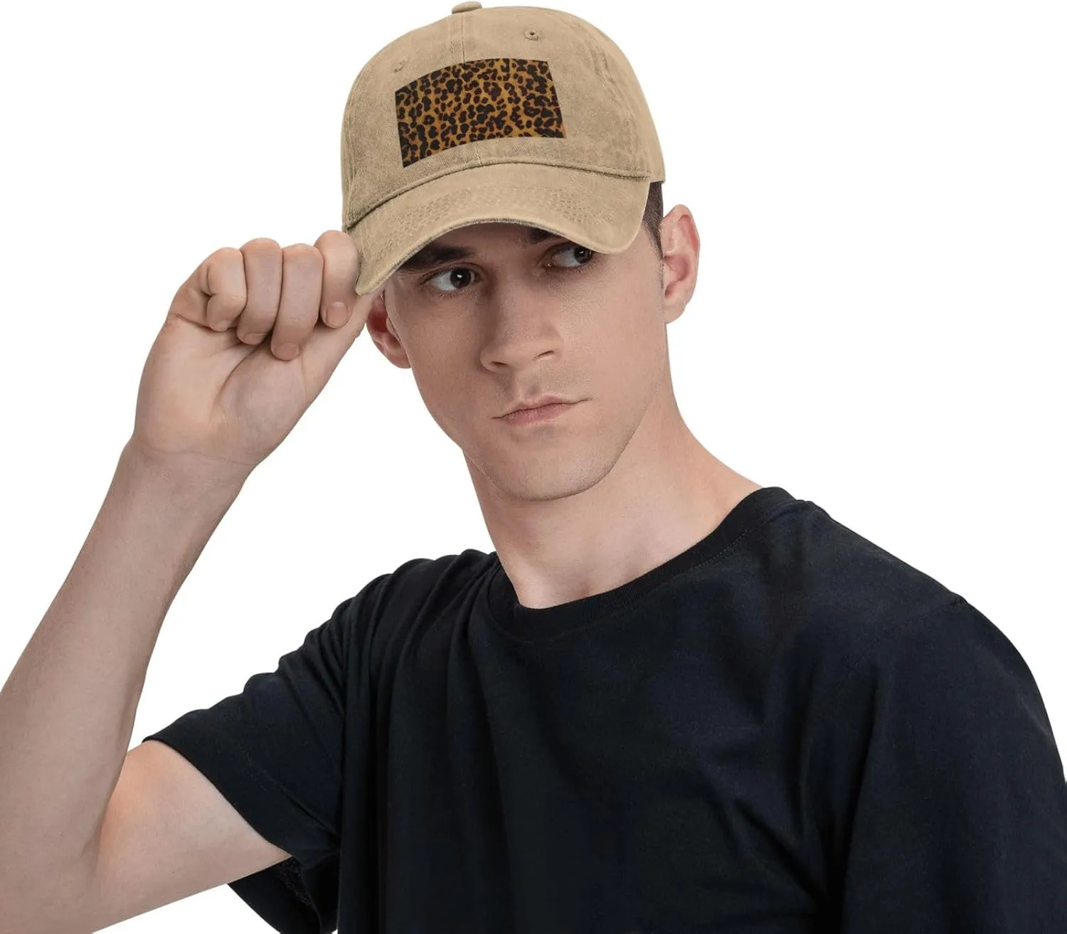 Cool Cheetah Leopard Unisex Baseball Cap Breathable Cotton Trucker Hat Classic Denim Dad Hat Summer Sun Hat