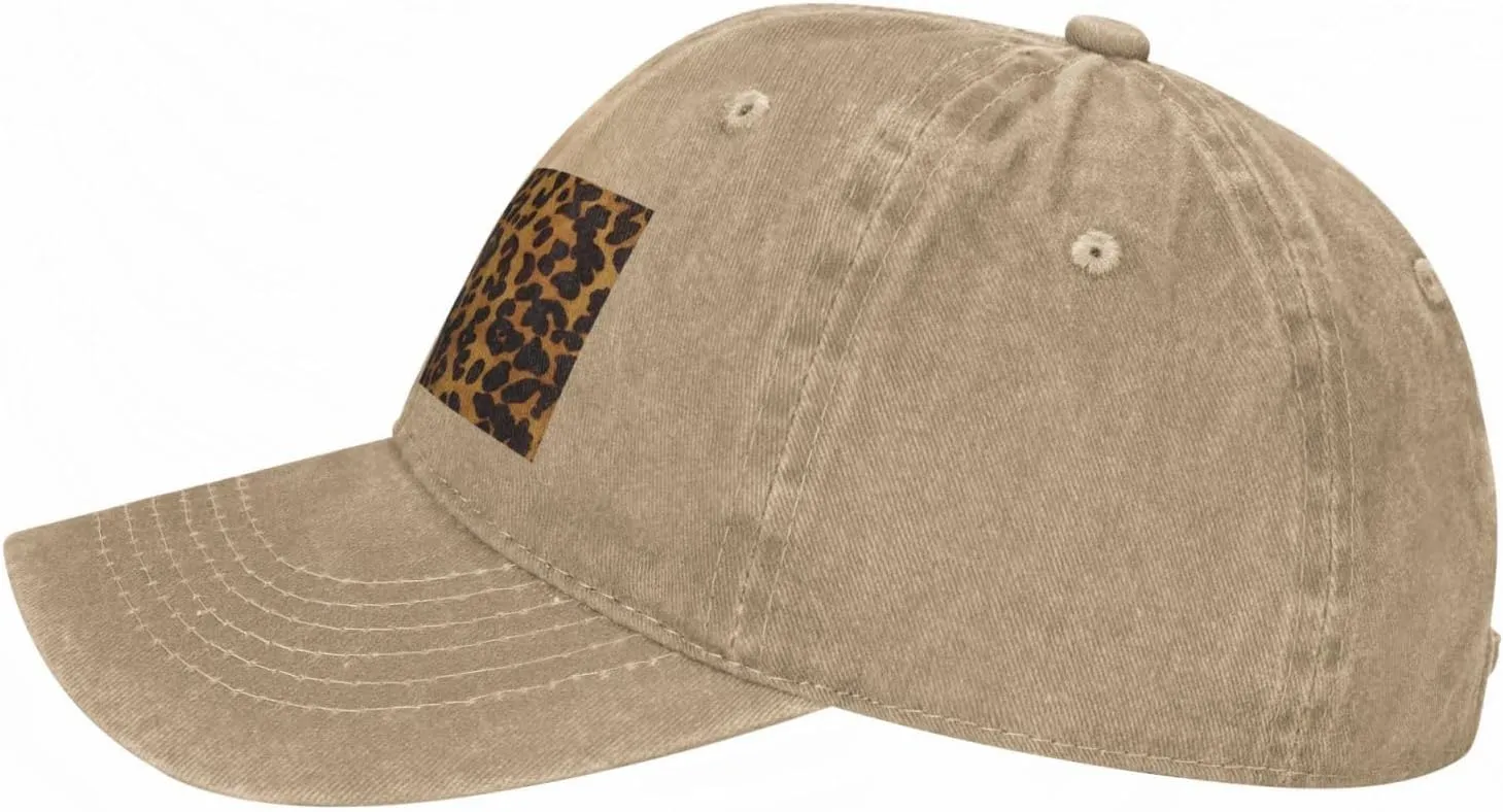 Cool Cheetah Leopard Unisex Baseball Cap Breathable Cotton Trucker Hat Classic Denim Dad Hat Summer Sun Hat