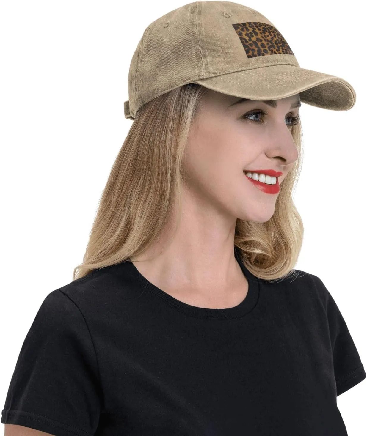 Cool Cheetah Leopard Unisex Baseball Cap Breathable Cotton Trucker Hat Classic Denim Dad Hat Summer Sun Hat