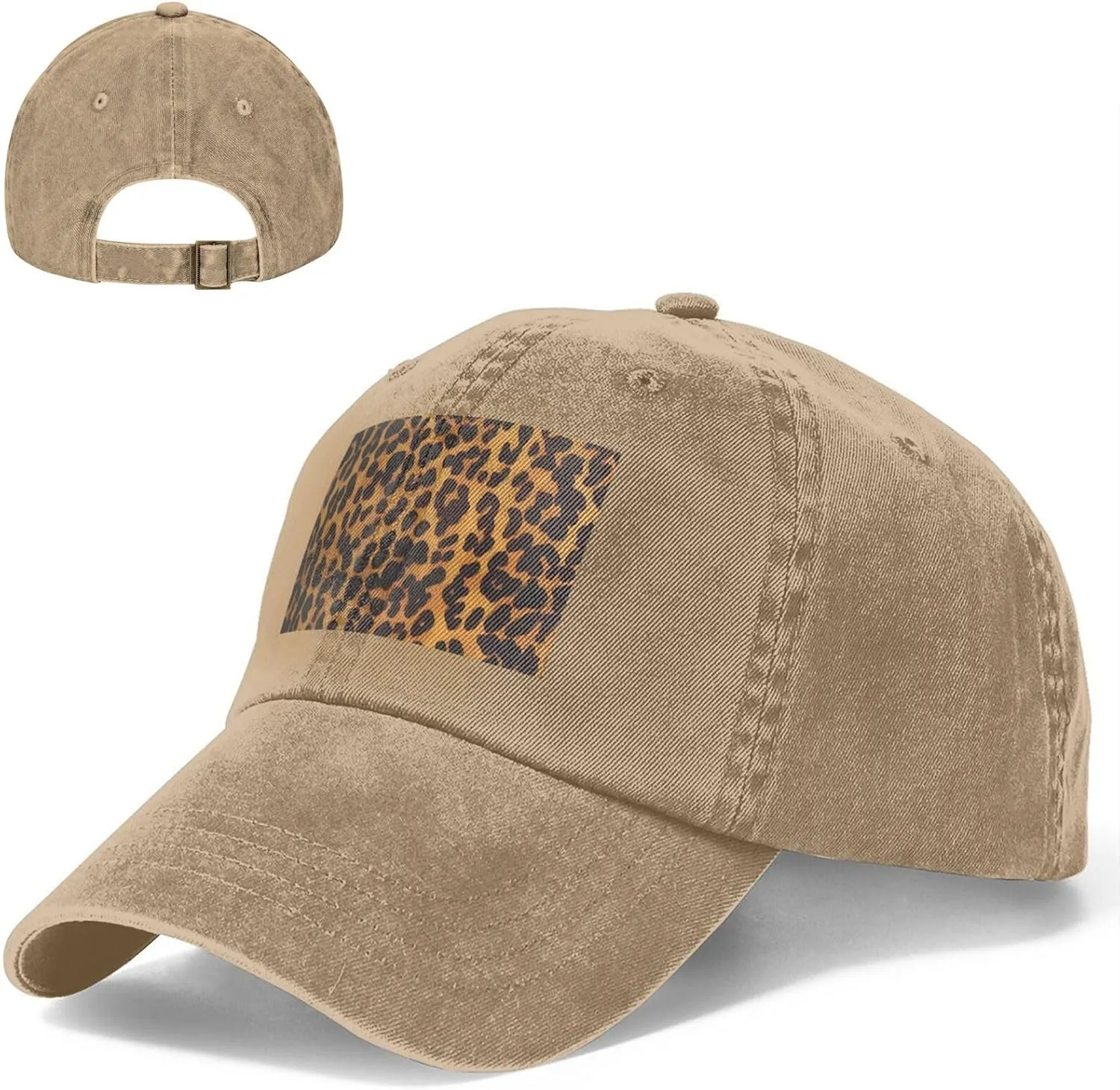 Cool Cheetah Leopard Unisex Baseball Cap Breathable Cotton Trucker Hat Classic Denim Dad Hat Summer Sun Hat