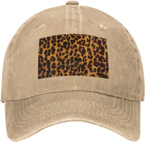 Cool Cheetah Leopard Unisex Baseball Cap Breathable Cotton Trucker Hat Classic Denim Dad Hat Summer Sun Hat