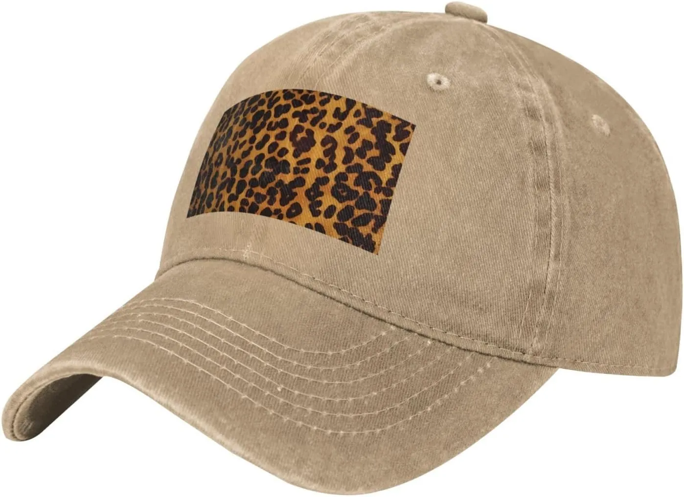 Cool Cheetah Leopard Unisex Baseball Cap Breathable Cotton Trucker Hat Classic Denim Dad Hat Summer Sun Hat