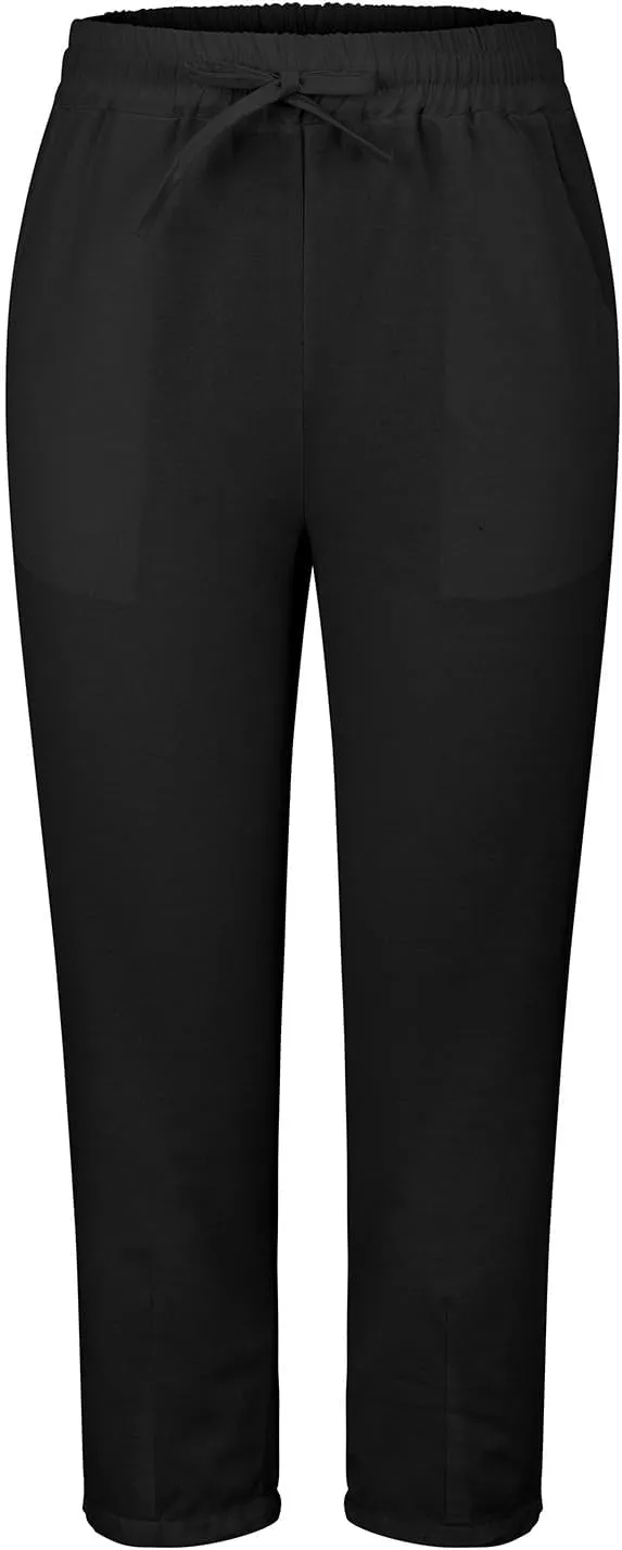 Cotton Linen Pants Women Lightweight Summer Joggers Drawstring Straight Leg Trousers Casual Beach Pants with Pockets