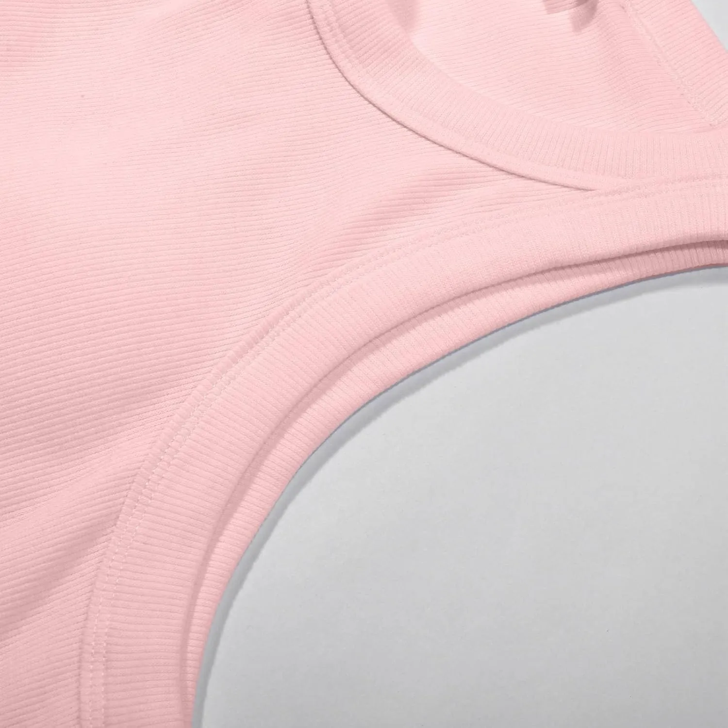Cotton Shelf Bra Camisole Tops for Women Round Neck Comfy Vest Summer Running Layering Tank Top Summer Cami Shirt
