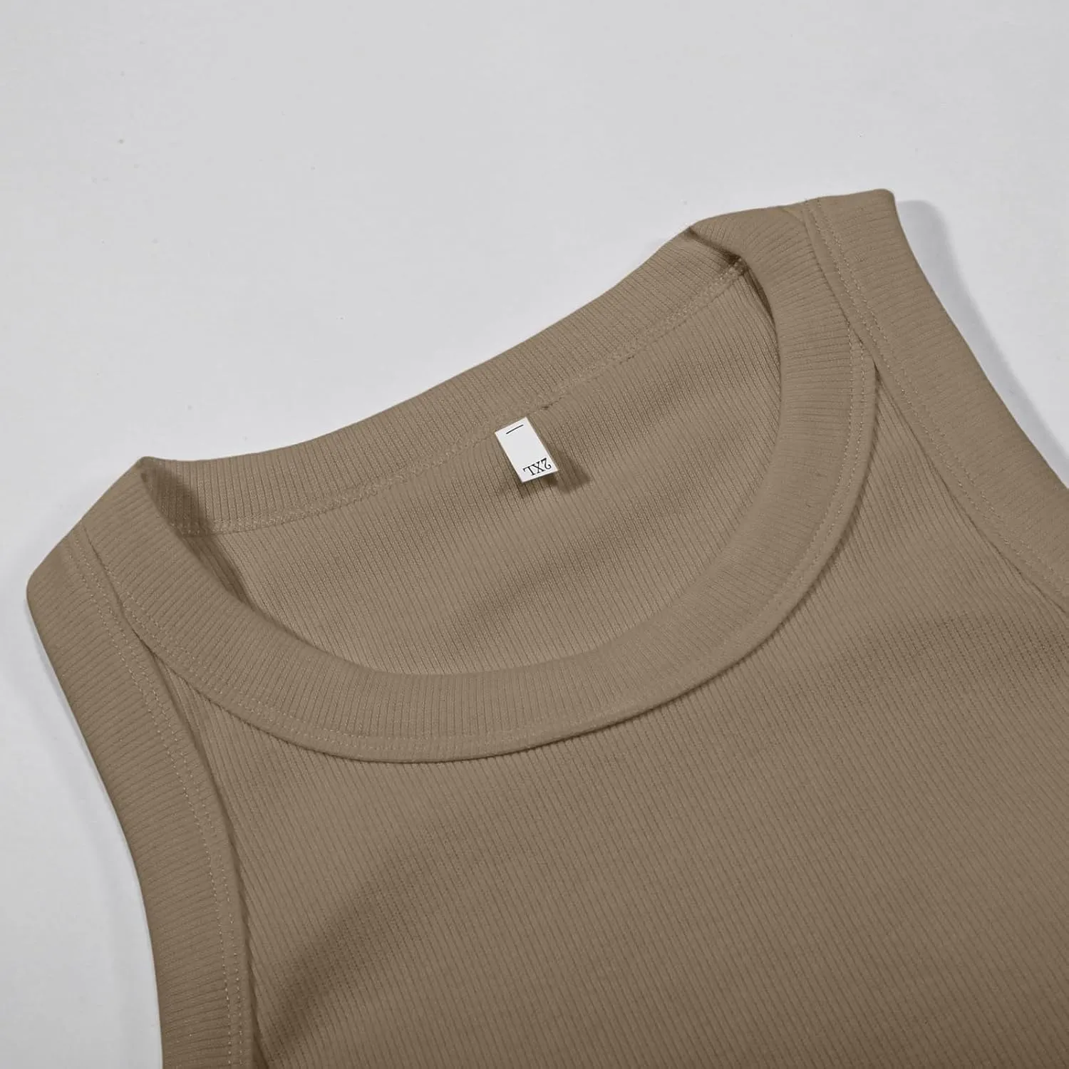 Cotton Shelf Bra Camisole Tops for Women Round Neck Comfy Vest Summer Running Layering Tank Top Summer Cami Shirt