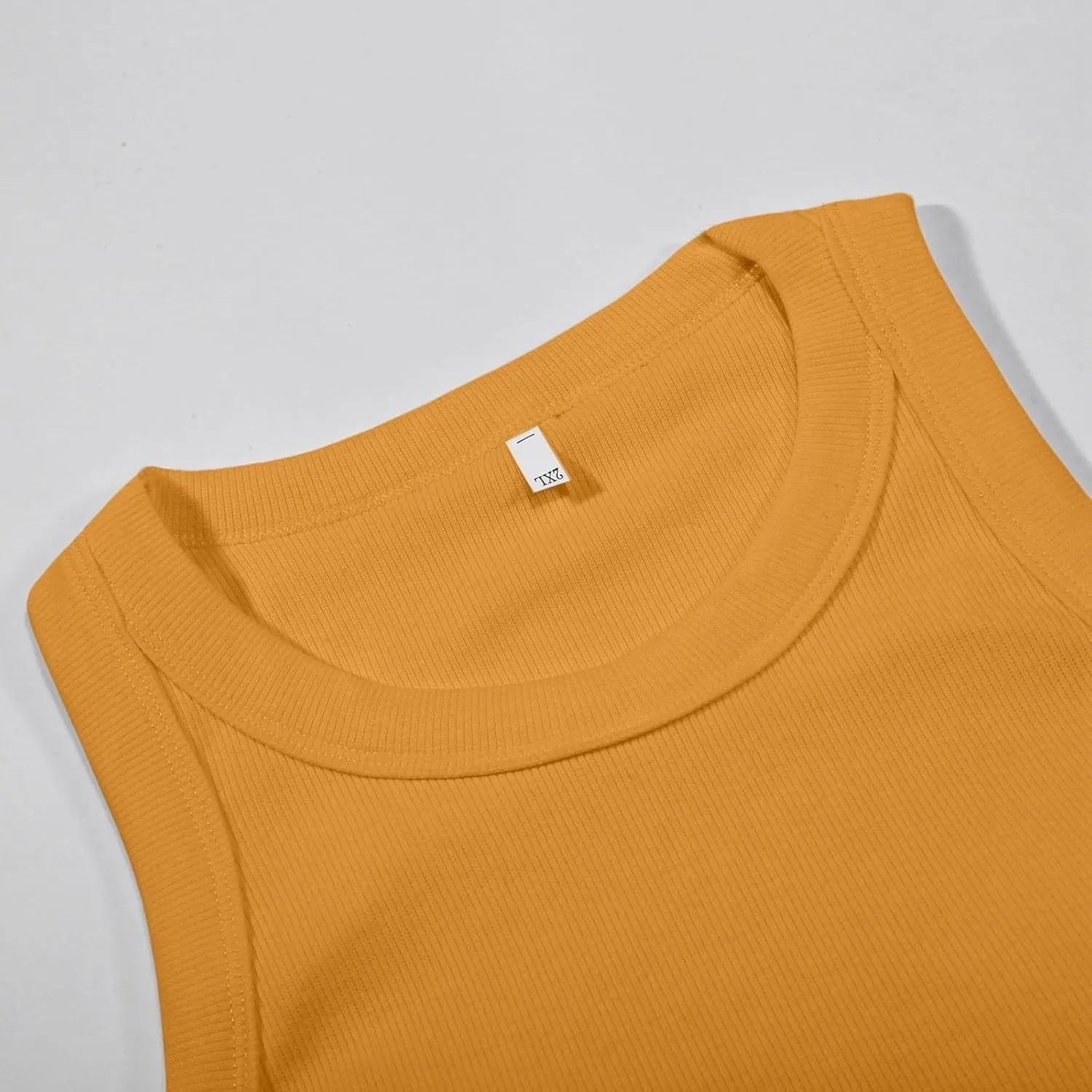 Cotton Shelf Bra Camisole Tops for Women Round Neck Comfy Vest Summer Running Layering Tank Top Summer Cami Shirt