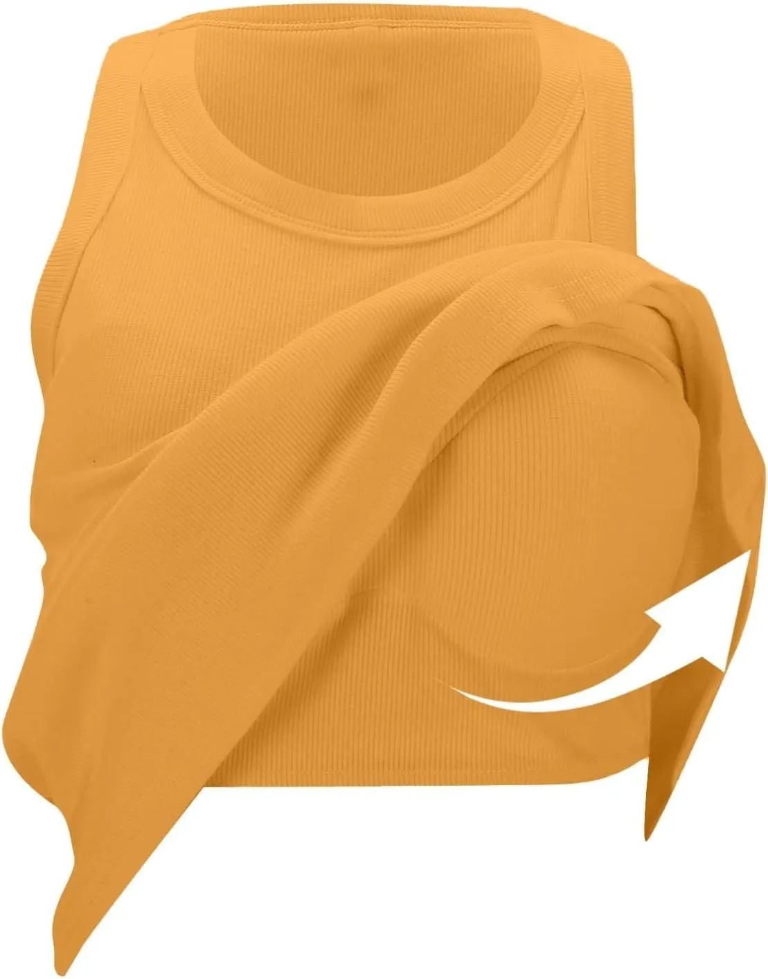 Cotton Shelf Bra Camisole Tops for Women Round Neck Comfy Vest Summer Running Layering Tank Top Summer Cami Shirt