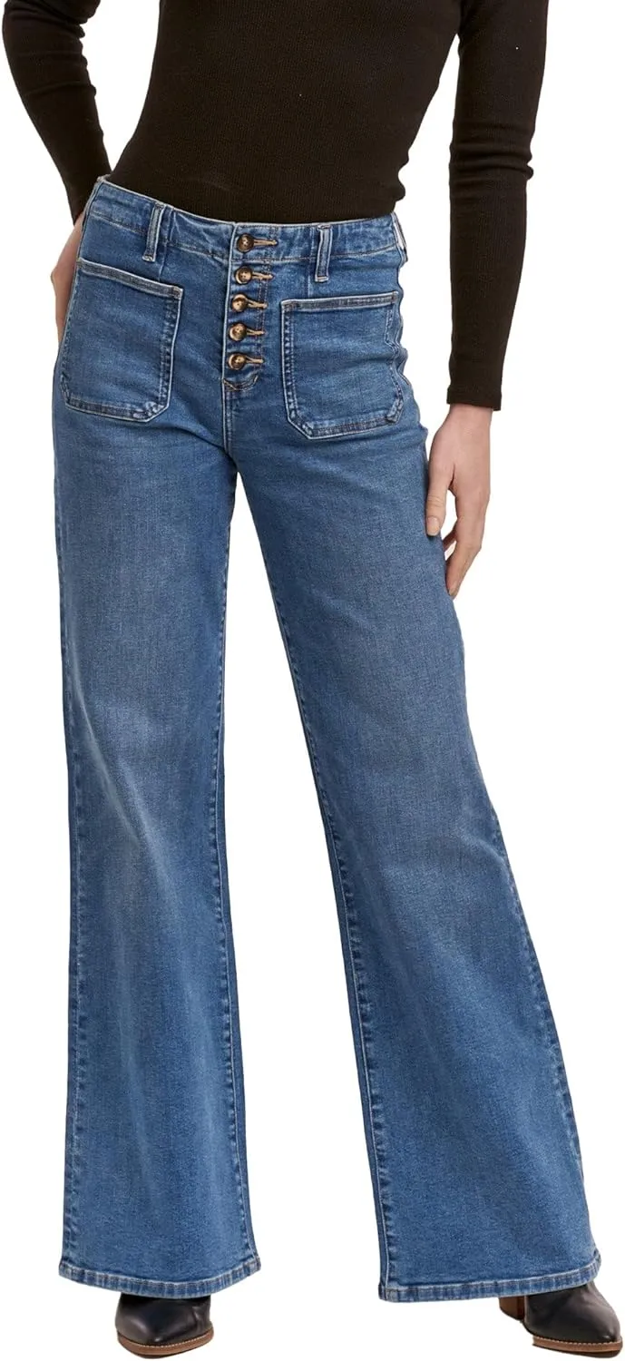 DEAR JOHN James Wide Leg Women's Jeans High Rise Full Inseam