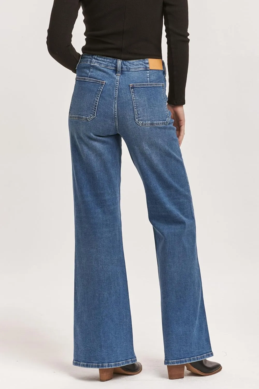 DEAR JOHN James Wide Leg Women's Jeans High Rise Full Inseam