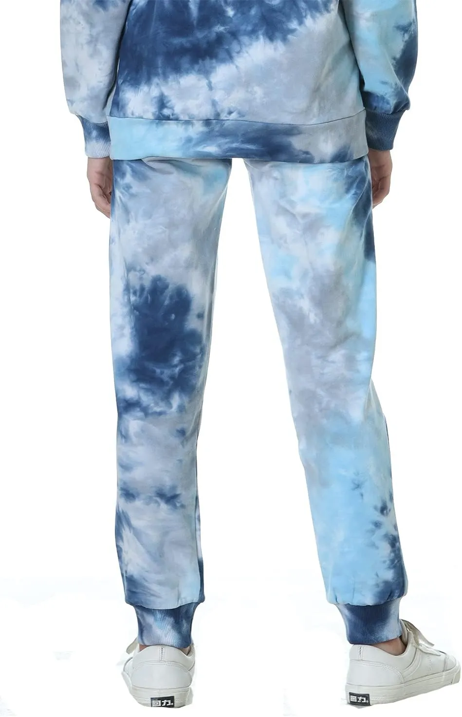 Deeorla Boys Girls Tie Dye Sweatpants Joggers Cotton Athletic Sport Pants with Pocket Teens 5-14Years