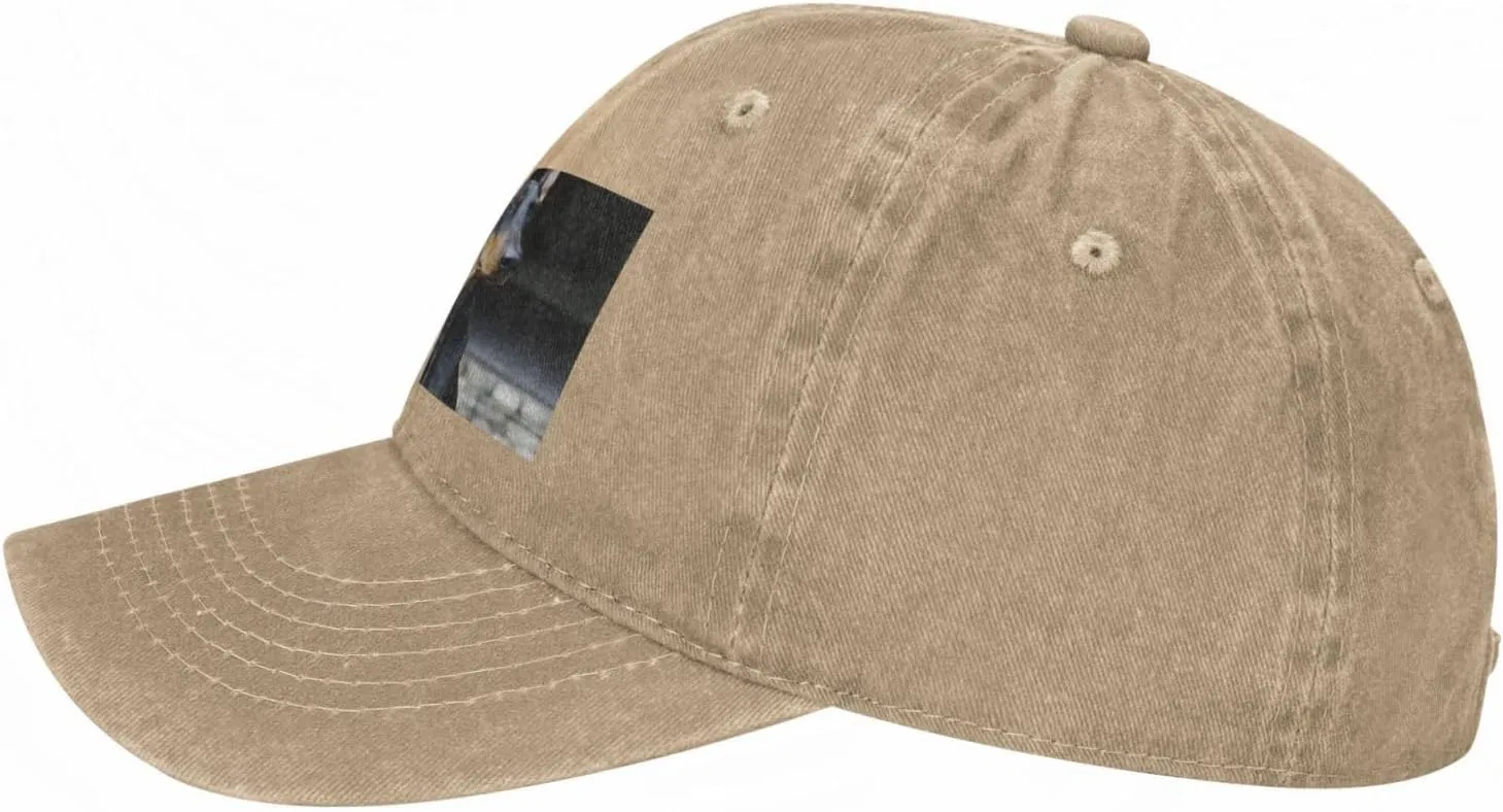 Doberman Unisex Baseball Cap Breathable Cotton Trucker Hat Classic Denim Dad Hat Summer Sun Hat