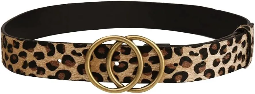 Earnda Women's Leather Belt Fashion Soft Faux Leather Waist Belts For Jeans Dress