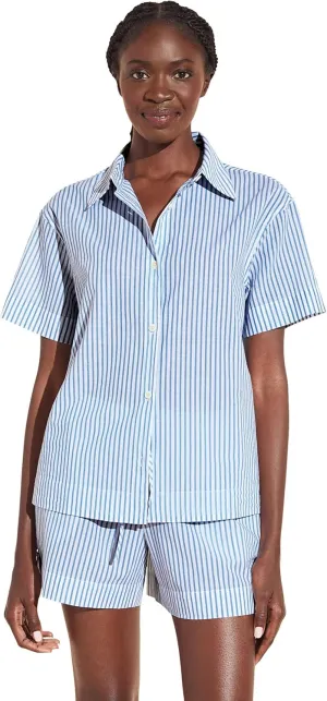 Eberjey Organic Sandwashed Cotton Printed - The Short PJ Set