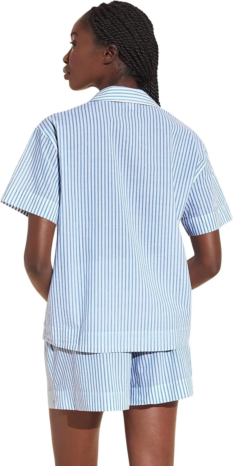 Eberjey Organic Sandwashed Cotton Printed - The Short PJ Set