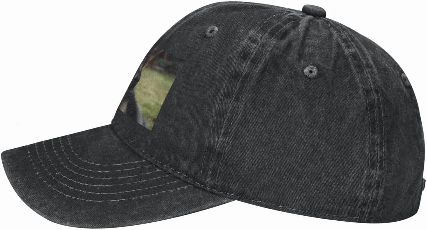 German Shepherd Puppy Unisex Baseball Cap Breathable Cotton Trucker Hat Classic Denim Dad Hat Summer Sun Hat