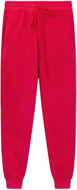Girls' Cotton Fleece Joggers High Elastic Waist Baggy School Joggers Sweatpants for Hiking Hip Hop Dance 2-13 Years
