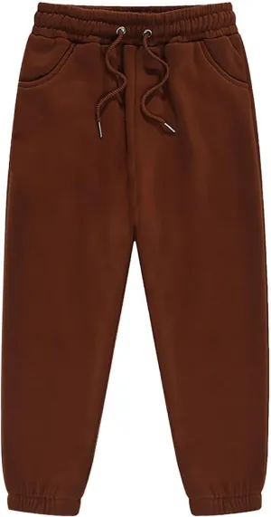 Girls' Sweatpants - Performance Jogger Pants Stretch Waist Sweatpants Casual Pants Sweatpants with Pockets 2-13 Years