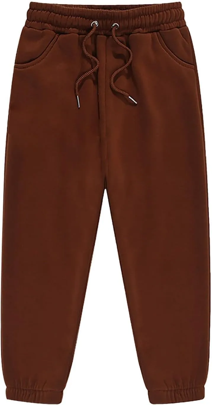 Girls' Sweatpants - Performance Jogger Pants Stretch Waist Sweatpants Casual Pants Sweatpants with Pockets 2-13 Years