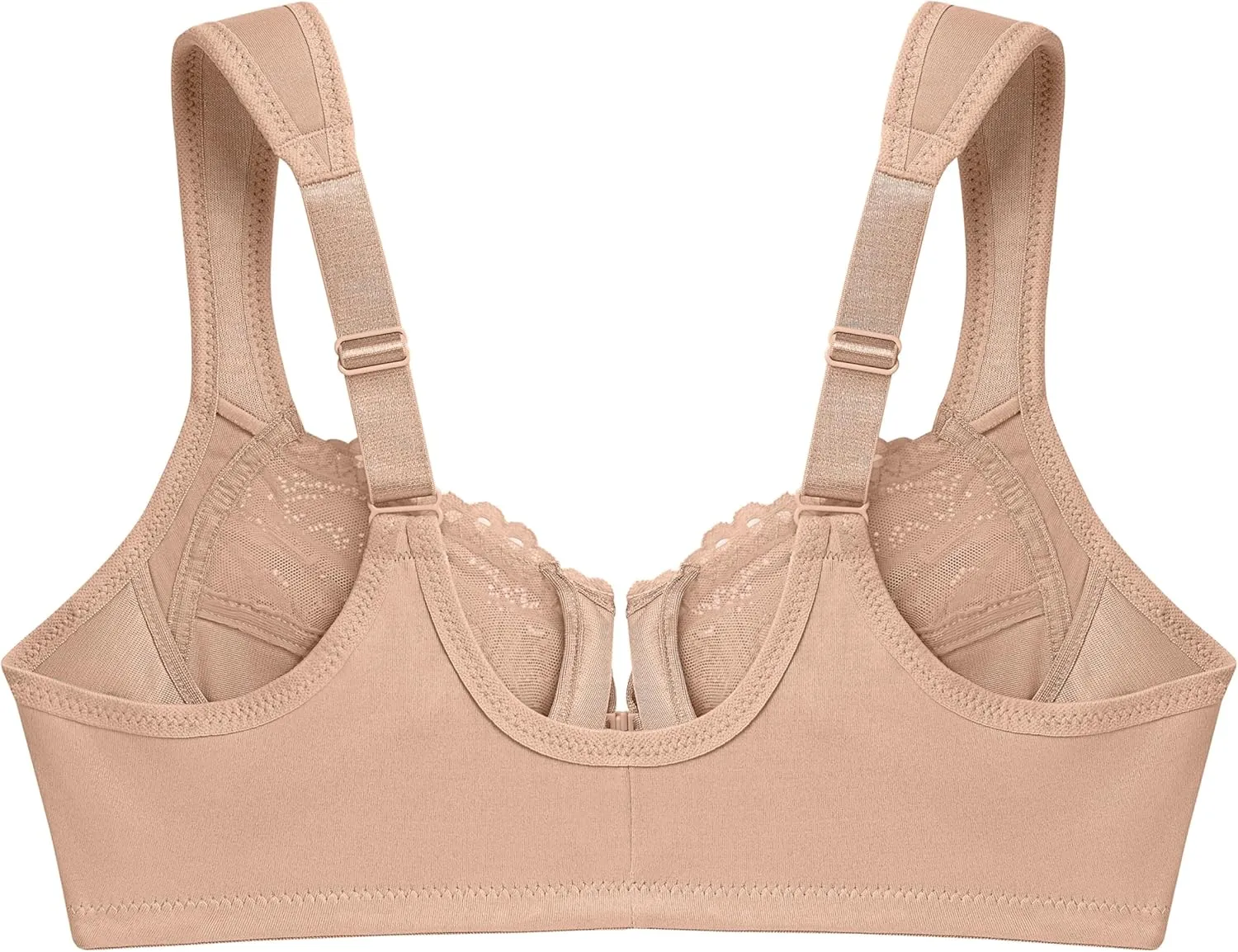 Glamorise Women's Wonderwire Front-closure Bra Underwire #1245