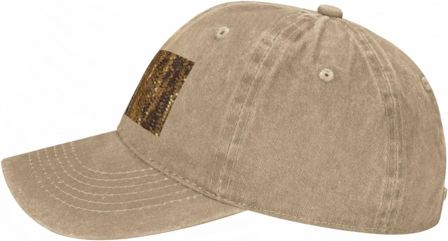 Gold Sequin Sparkle Unisex Baseball Cap Breathable Cotton Trucker Hat Classic Denim Dad Hat Summer Sun Hat