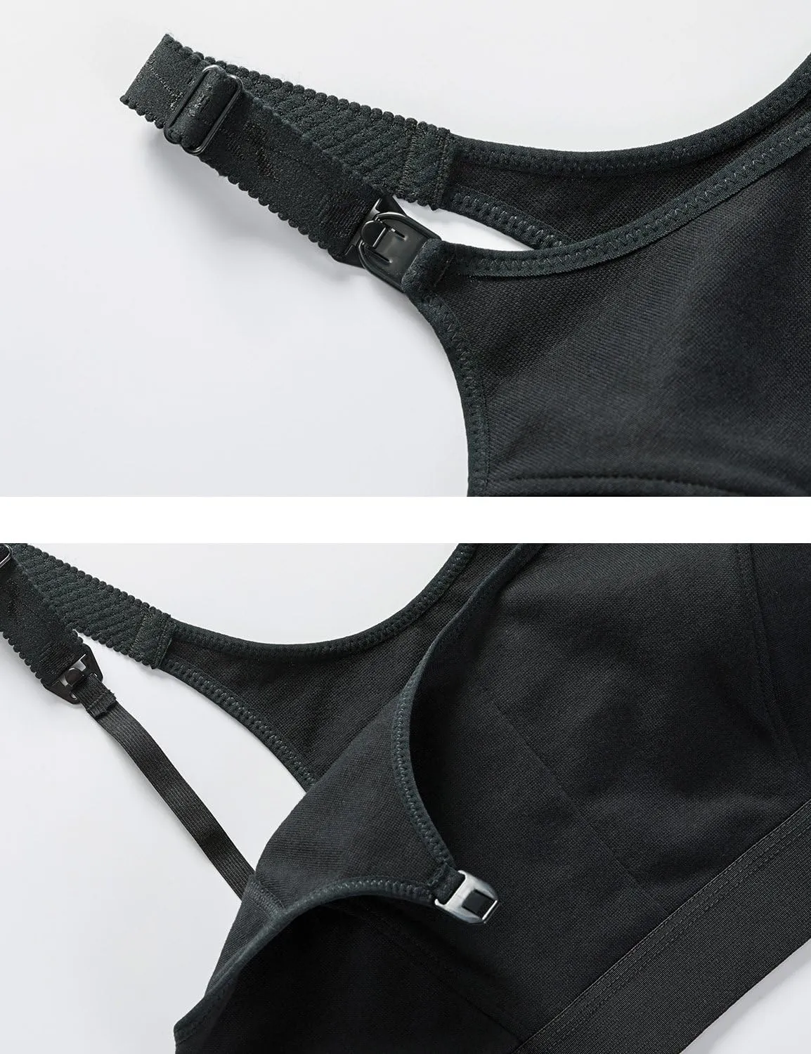 Gratlin Women's Plus Size Nursing Bra Sports Maternity Support Cotton Breastfeeding Bras