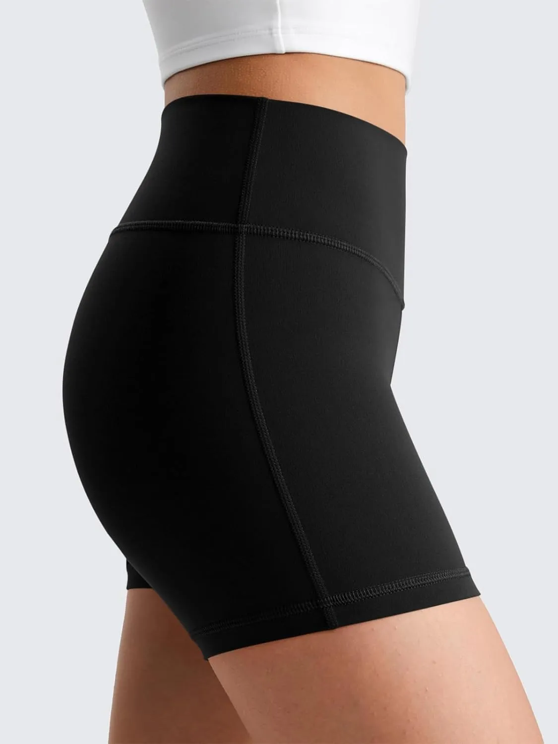 Haloumoning Girls Athletic Shorts Kids High Waisted Yoga Dance Biker Shorts Comfy Gymnastics Shorts 5-14Y