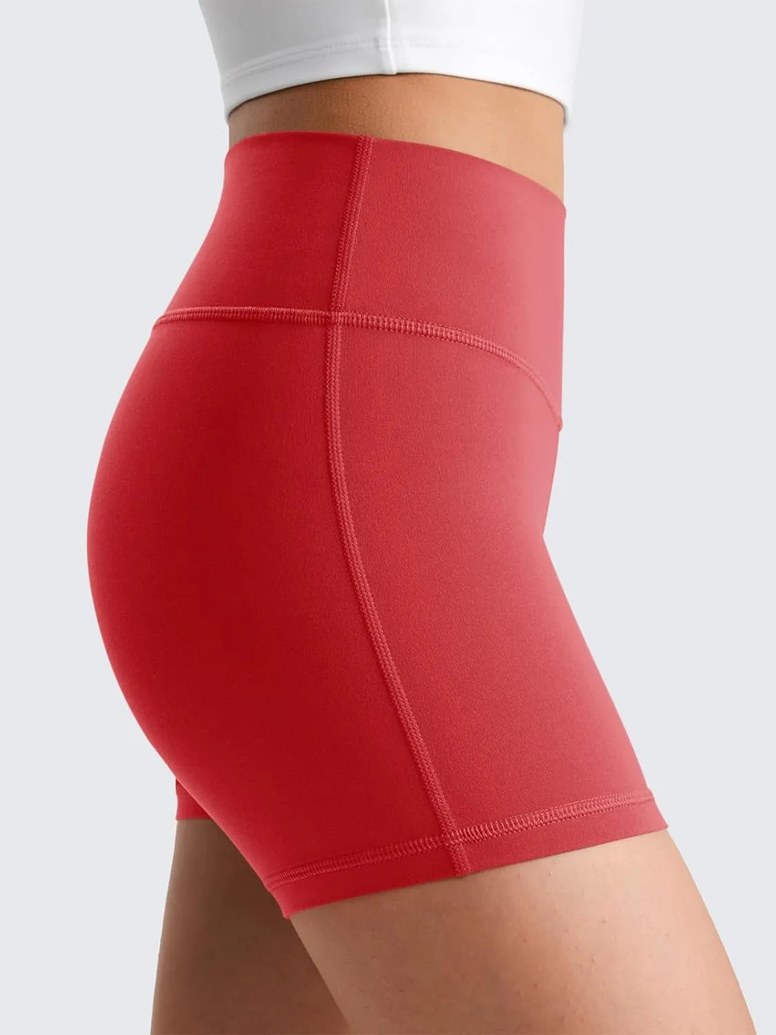 Haloumoning Girls Athletic Shorts Kids High Waisted Yoga Dance Biker Shorts Comfy Gymnastics Shorts 5-14Y