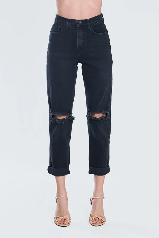 High Rise Boyfriend Jeans